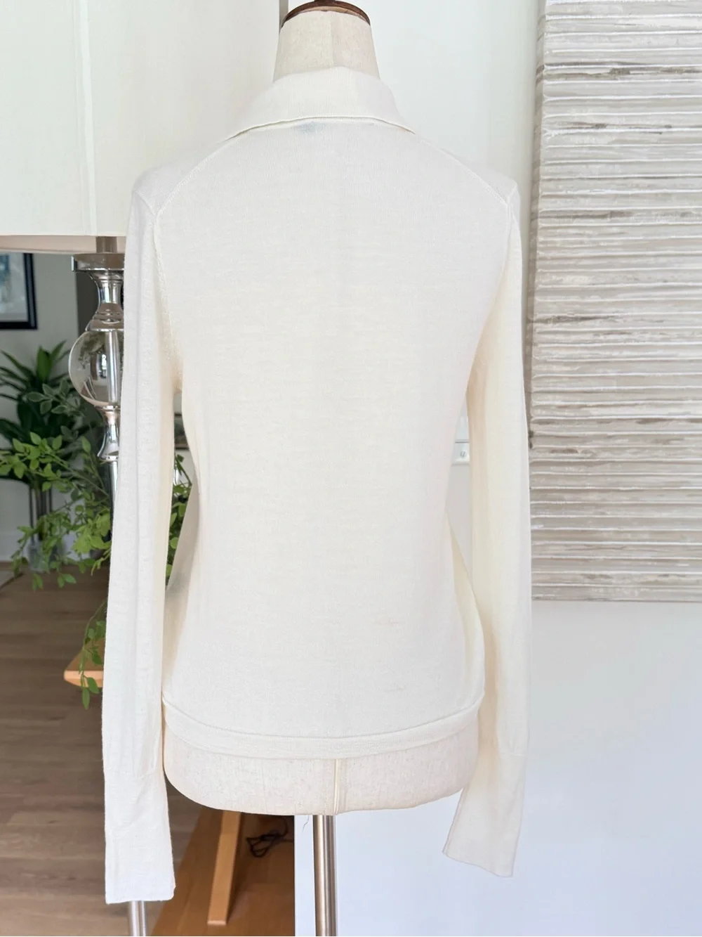 Jenni Kayne Grayson 100% merino wool polo sweater size XS.